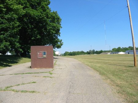 Hastings Drive-In Theatre - Driveway And Tkt Booth - Photo From Water Winter Wonderland (newer photo)